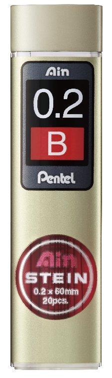 Pentel irónbél AIN Stein B 0,2 mm, 20 szál/tubus